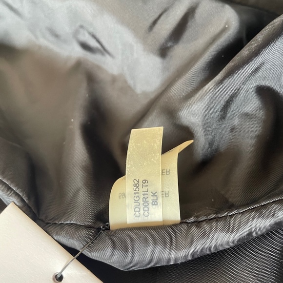 NWOT Calvin Klein Cropped Shawl Collar Jacket - Black - S - Picture 7 of 7